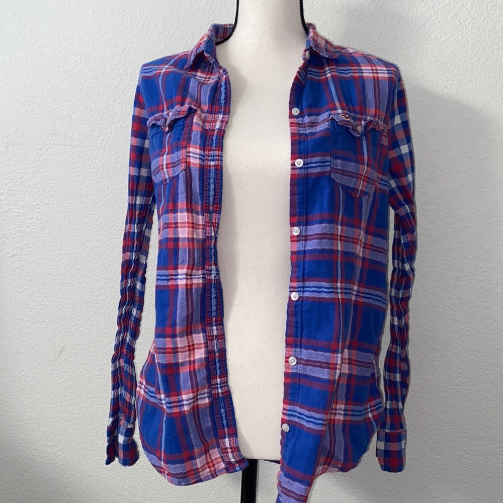 Cute Blue and Red Flannel